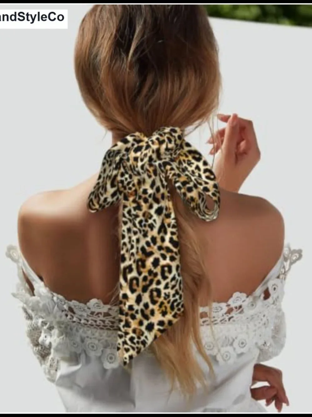 Silky Satin Skinny Scarf for Women, Long Hair Neck Scarf